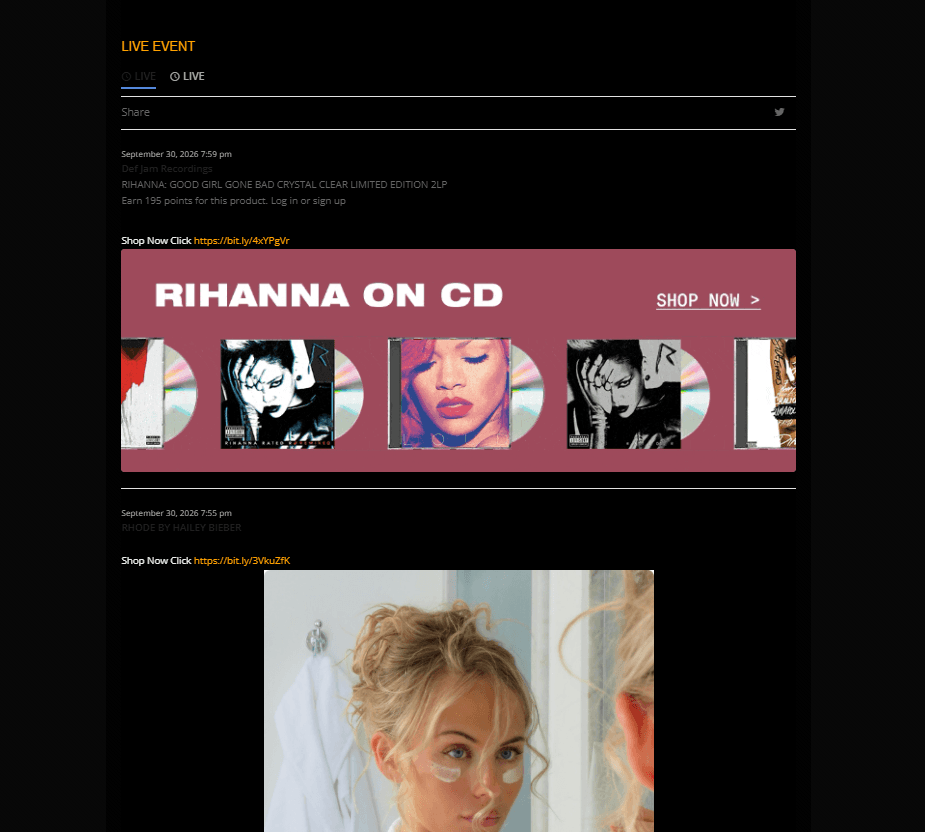 Images / video clip